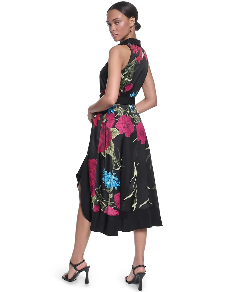 Karl Lagerfeld Paris Women's Printed Midi Dress