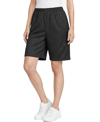 Jump Start Women's Loose Fit Lightweight Breathable Moisture Wicking Mesh Shorts