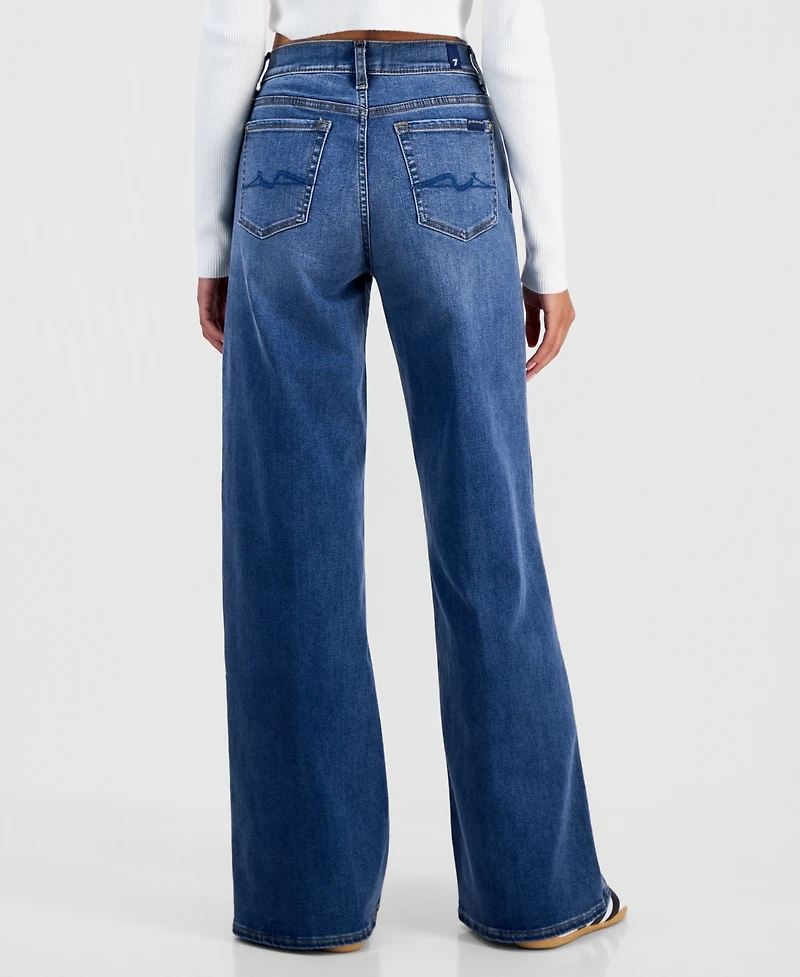7 For All Mankind Women's Lotta Wide-Leg Jeans