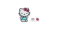 Hello Kitty 3 Piece Hair Claw Clip Set