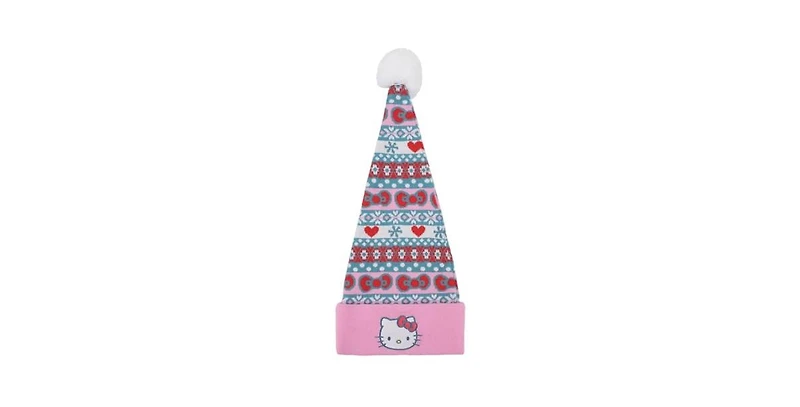 Hello Kitty Men's Holiday Pattern Santa Hat