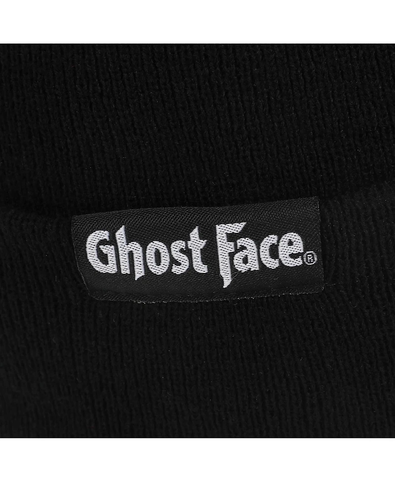 Ghostface Men's Embroidered Face Logo On Black Cuff Beanie