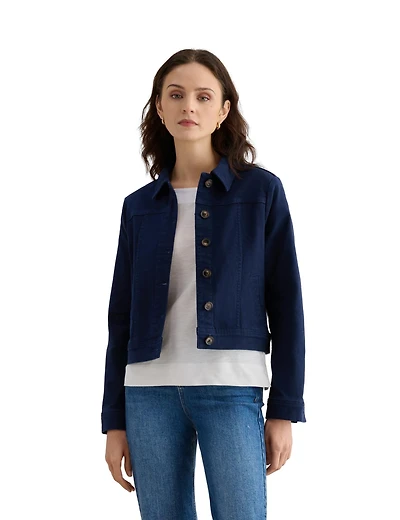 Hobbs London Women's Selborne Boxy Cropped Denim Jacket