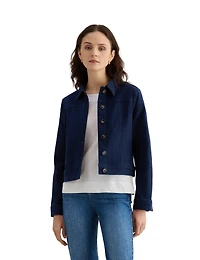 Hobbs London Women's Selborne Boxy Cropped Denim Jacket