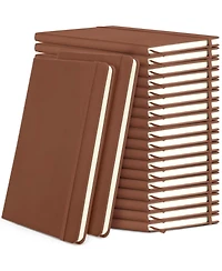 Gnuadz Lined Journal Notebooks A5 Hardcover Pu Leather Wide Ruled