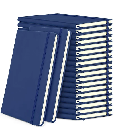 Gnuadz Lined Journal Notebooks A5 Hardcover Pu Leather Wide Ruled
