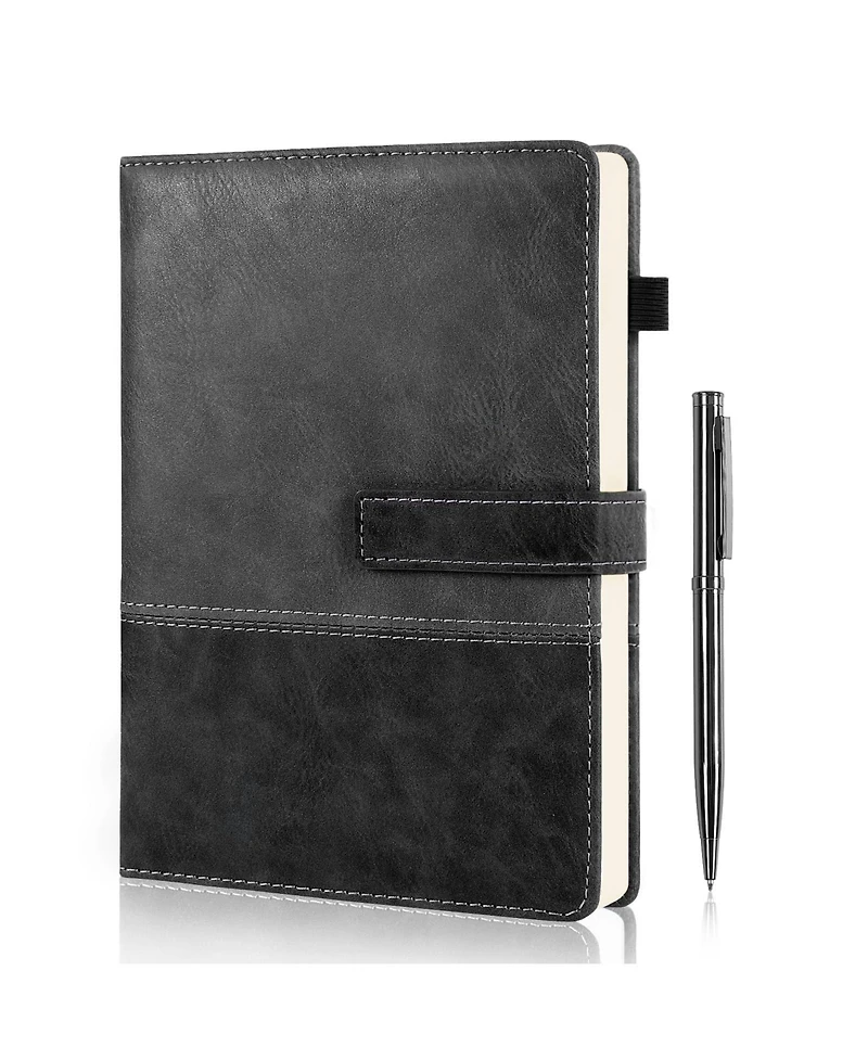 Gnuadz This A5 leather notebook is suitable for daily writing, note-taking, and office use 240 pages