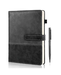 Gnuadz This A5 leather notebook is suitable for daily writing, note-taking, and office use 240 pages