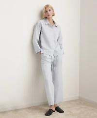 Mango Women's Cotton Striped Pajama Top