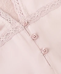Mango Women's Embroidered Finish Pajama Top