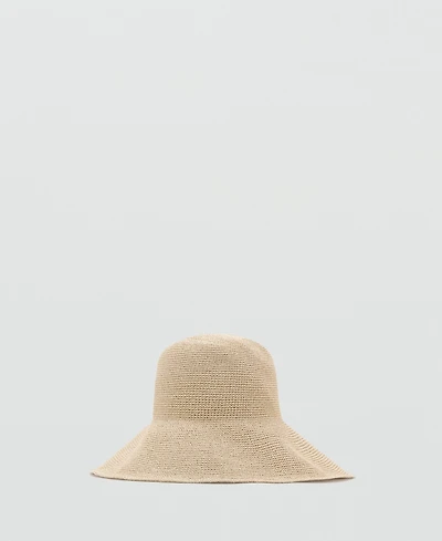 Mango Women's Natural Fiber Bucket Hat