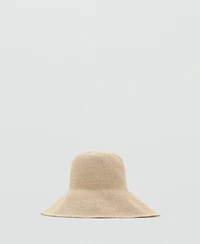 Mango Women's Natural Fiber Bucket Hat