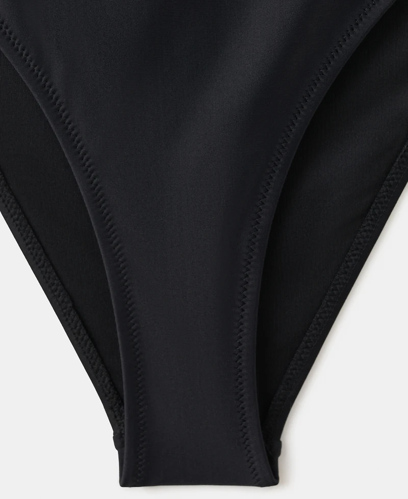 Mango Women's Seam Detail Halter Swimsuit