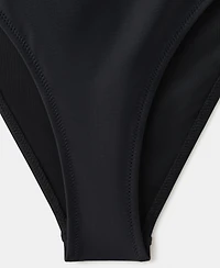 Mango Women's Seam Detail Halter Swimsuit