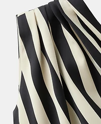 Mango Women's Striped Asymmetrical Top