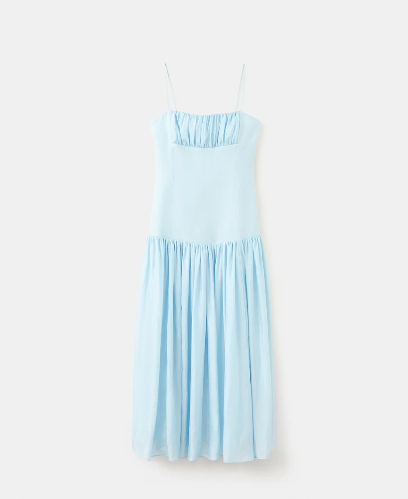 Mango Women's Ruched Long Dress