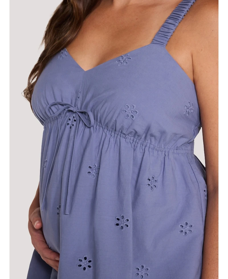 Motherhood Maternity Scrunch Strap Woven Cami