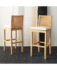 Safavieh Tojo Cane Bar Stool With Cushion