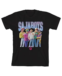 Kpop Demon Hunters Boys Group Saja Youth Crew Neck Short Sleeve T-shirt