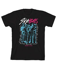 Kpop Demon Hunters Boys Saja Youth Crew Neck Short Sleeve T-shirt