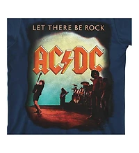 Ac/Dc Boys Let There Be Rock Navy Short-Sleeve T-shirt-x-Large
