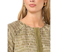 Vince Camuto Women's Flutter-Sleeve Belted Blouse