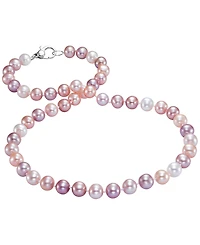 Macy's Freshwater Pearl (8-9mm) Necklace in Sterling Silver