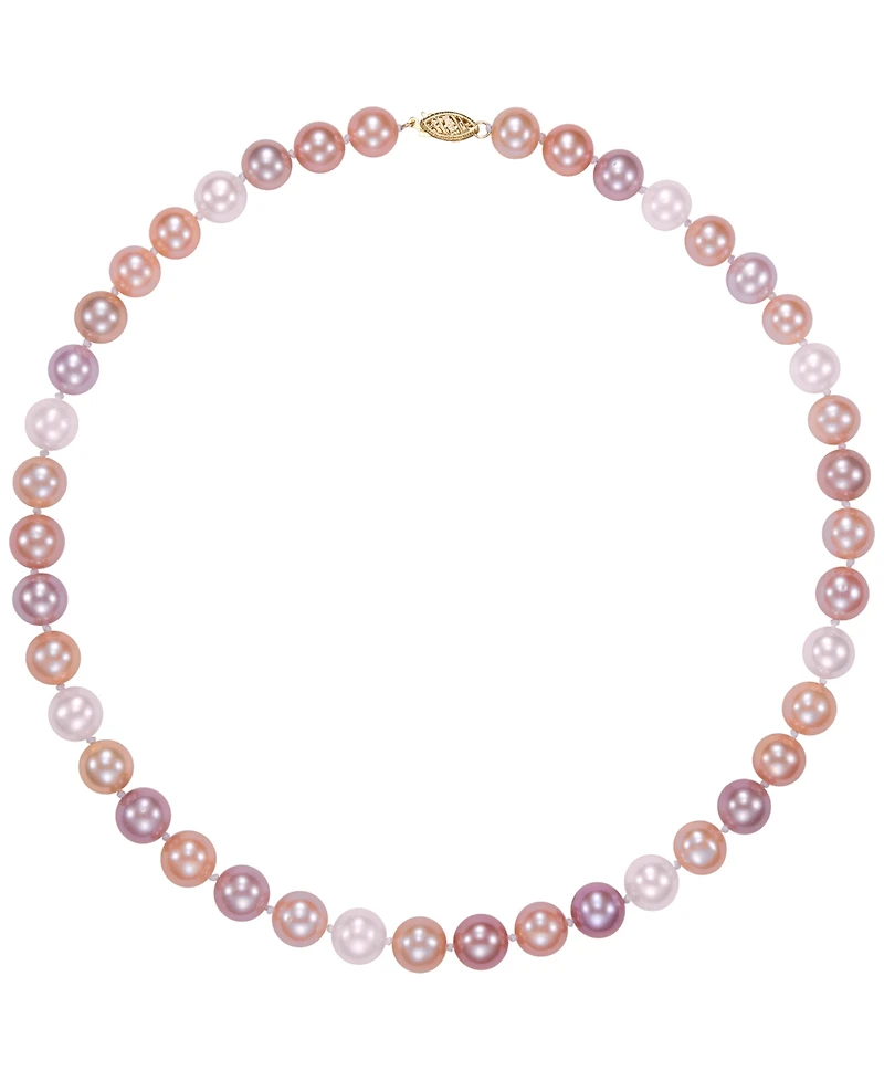 Macy's Freshwater Pearl (10-11mm) Necklace in 14k Yellow Gold