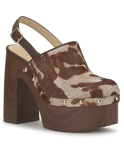 Jessica Simpson Women's Cazea Platform Block Heel Cozy Clogs
