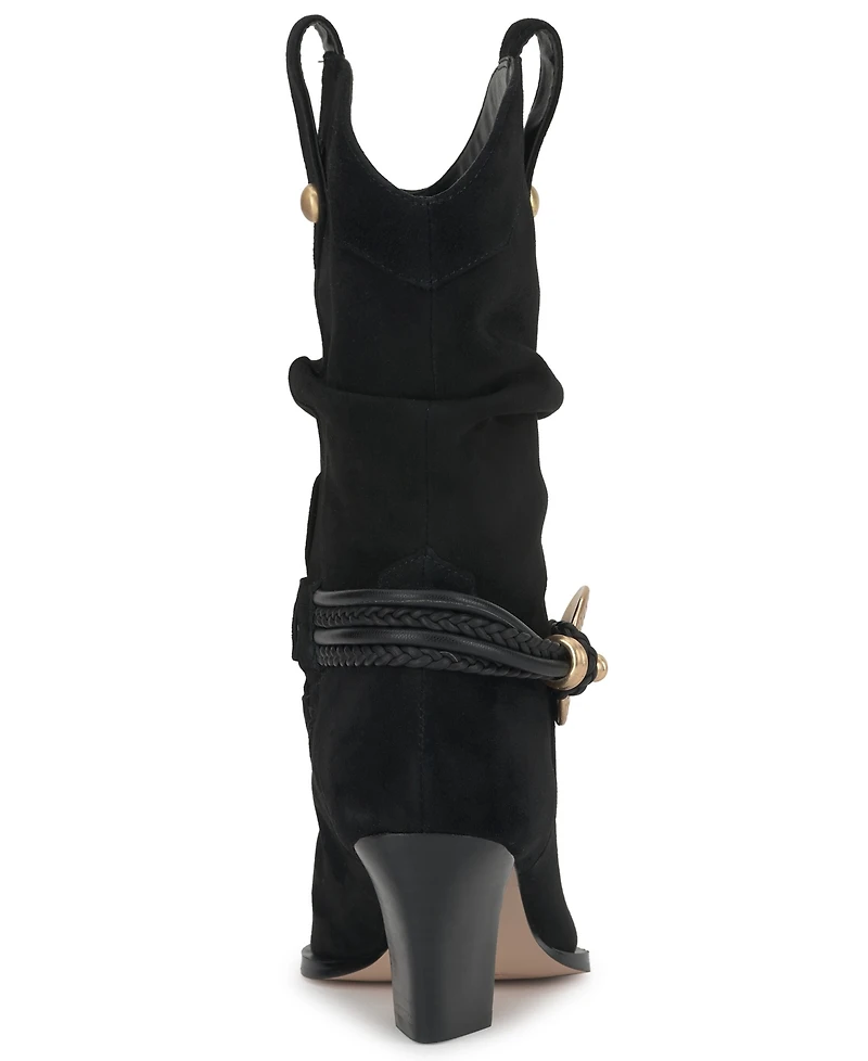 Jessica Simpson Women's Hanie Western Slouch Booties