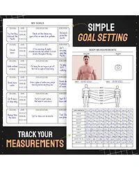Gnuadz Fitness Journal Workout Planner Log Book Gym Home