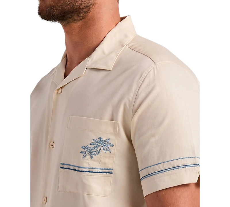 Cubavera Men's Short-Sleeve Camp Collar Shirt