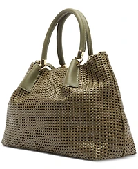 Arezzo Eva Small Leather Tote Handbag