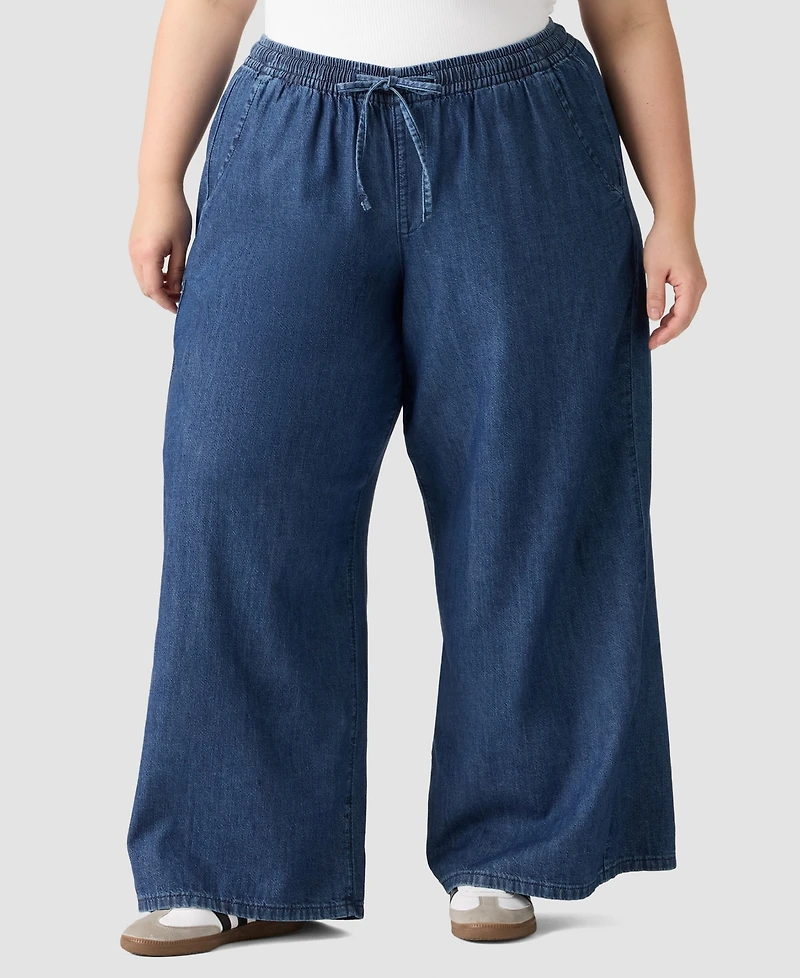 Levi's Plus Essential Wide-Leg Cotton Pants