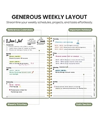 Gnuadz Planner 2026-2027 Academic Weekly Monthly Hardcover Tabs