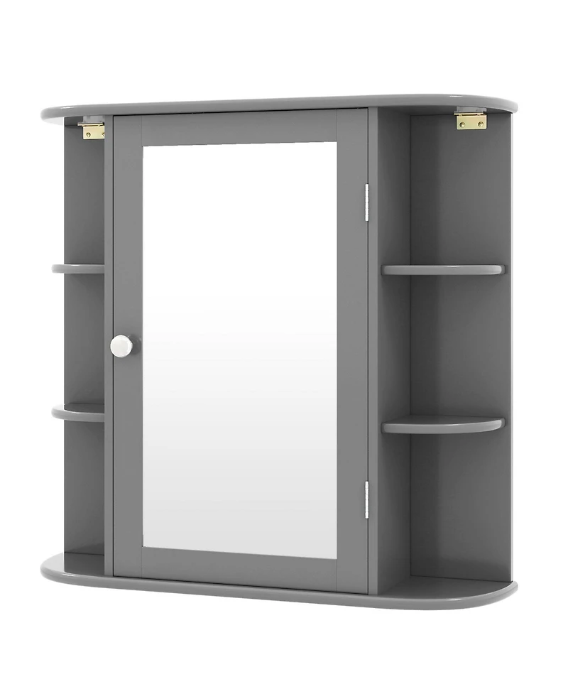 sumyeg Multipurpose Wall Mounted Bathroom Mirror Storage Cabinet