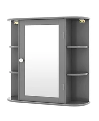 sumyeg Multipurpose Wall Mounted Bathroom Mirror Storage Cabinet