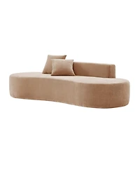 Hulala Home Nerio 94" Modern No Assembly Required Compressed Cloud Sofa