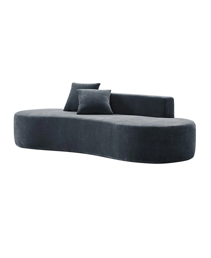 Hulala Home Nerio 94" Modern No Assembly Required Compressed Cloud Sofa