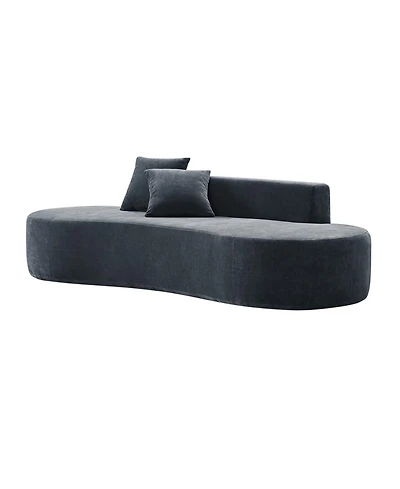 Hulala Home Nerio 94" Modern No Assembly Required Compressed Cloud Sofa
