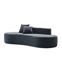 Hulala Home Nerio 94" Modern No Assembly Required Compressed Cloud Sofa