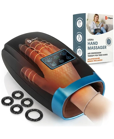 LifePro Hand Massager - for Arthritis and Carpal Tunnel Relief Hand, Wrist Fiinger with Heat Compression