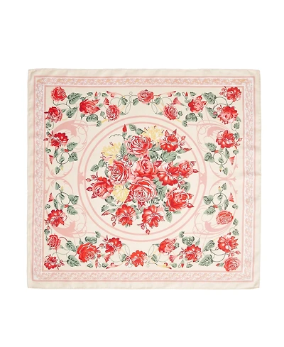 Marcus Adler Floral Satin Square Scarf