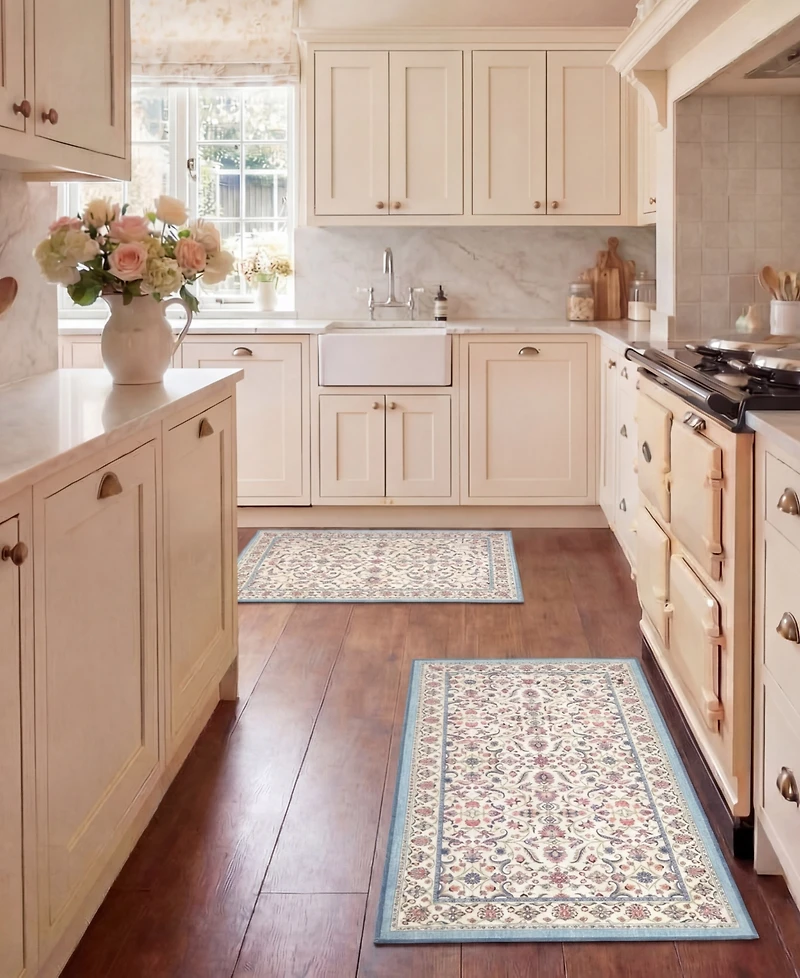 Laura Ashley Printed Chenille Chatsworth 2-Pc. Rug Set