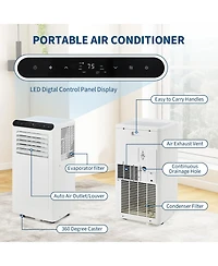 Xo 10,000 Btu Portable 3-in-1 Ac with Remote, Led Display, Sleep Mode