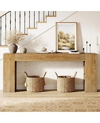 Tribesigns 79-Inch Extra Long Console Tables for Entryway, Farmhouse Narrow Sofa Table Behind Couch with Thick Legs, Wooden Entryway Accent Furniture