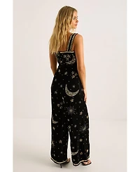 Nasty Gal Women's Celestial Square Neck Jumpsuit