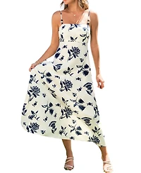 Cupshe Women's Falling Petals Floral Midi Beach Dress
