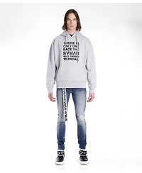 Hvman Chosen To Prevail x Cult Strat Super Skinny Fit Jeans with Belt Baltic