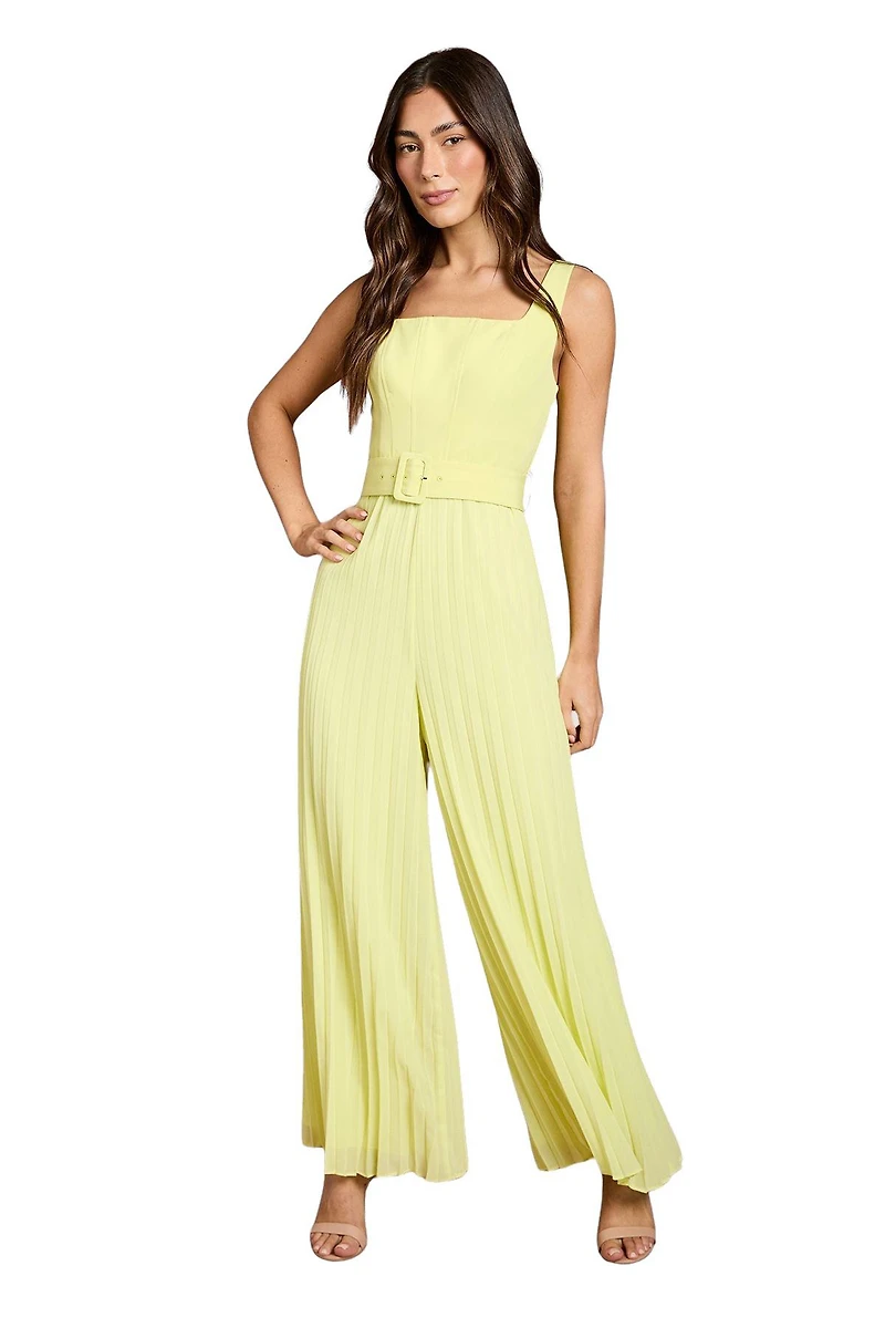Coast Women's Seam Detail Pleated Wide Leg Jumpsuit